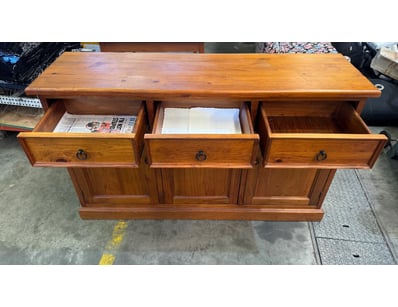 Wooden cabinet with drawers

