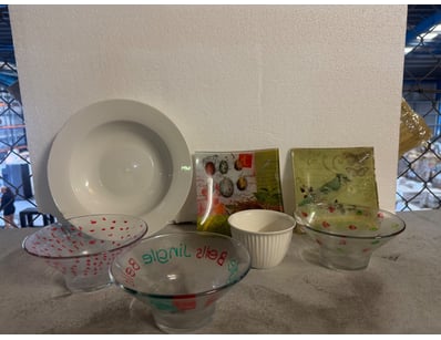 Assorted selection of glassware and dinnerware 
...