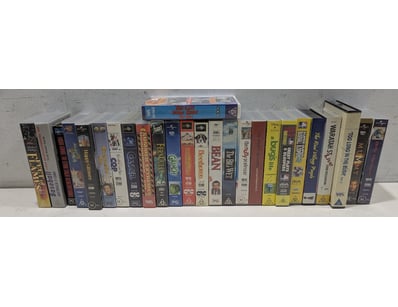 Extensive VHS PAL collection comprising titles spa...