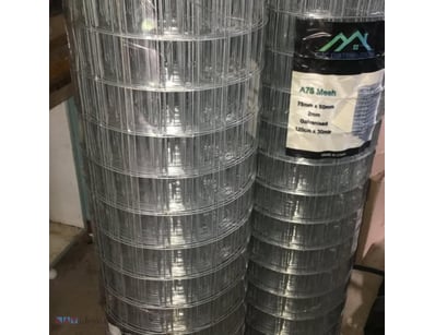 Galvanized Wire Mesh, 30M Roll,1200 High, 75X50 Me...