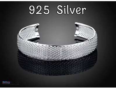 925 SILVER MESH CUFF BANGLE        

Condition: Go...