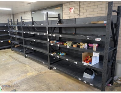 "Stock Racking - GSS, black steel, medium duty, ru...