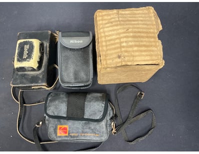 VINTAGE CAMERA COLLECTION - OLYMPUS, KODAK, AND AC...