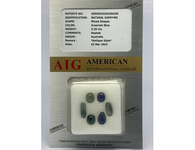 9.28 NATURAL SAPPHIRE TCW

Reports No: Gem20230302...