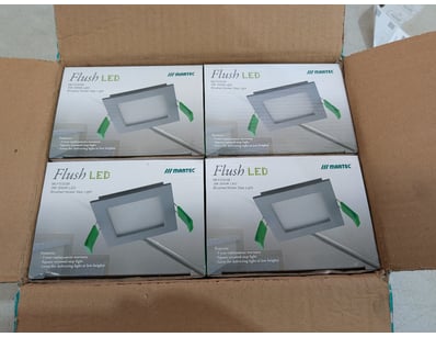 RRP $479.40 BULK LOT - QTY x12 Flush LED 3W 3000K ...