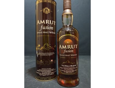 Amrut Fusion Single Malt Whisky, a premium Indian ...