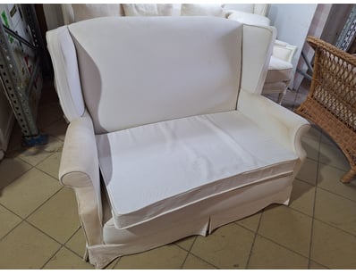 2-Seater Sofa, Natural Finish, Signs Of Use

Dimen...