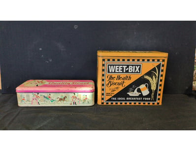 VINTAGE STYLE QUALITY STREET TIN AND WEET-BIX THE ...