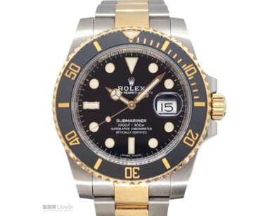 ROLEX 116613LN SUBMARINER DATE TWO TONE 40MM 2012,...