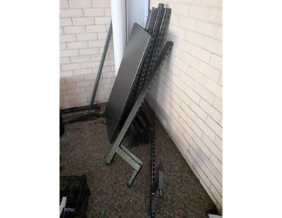 Industrial steel fabrication assembly comprising p...