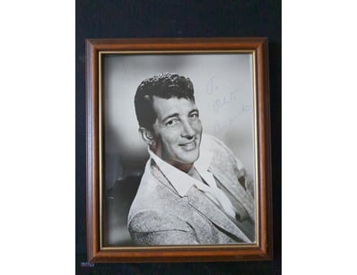 AUTOGRAPHED PHOTOGRAPH OF DEAN MARTIN.

Item Size:...