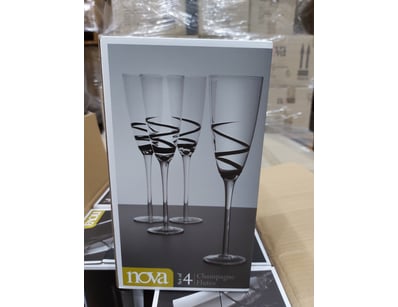RRP: $240 BOX LOT-QTY 6 x Nova Webb Set of 4 Flute...