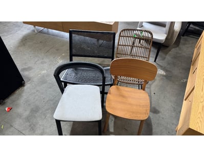 4 x decorative chairs

