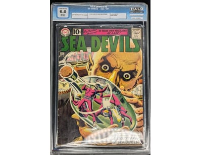 SEA DEVILS #2 DC COMICS DECEMBER 1961 HALO CERTIFI...
