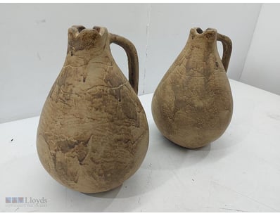 Pair of Jugs 36cmH x 26cmW  featuring pear-shaped ...