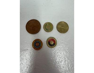 Collectable AUS coins 3 x $2, 1 x $1 and 1964 Penn...