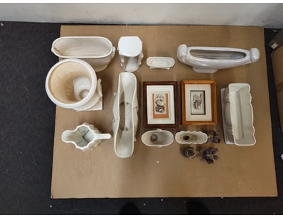 COLLECTION OF HOME DECOR

Includes Art Frames, Vas...