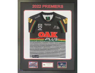2022 PENRITH PANTHERS PERSONALLY SIGNED JERSEY "20...