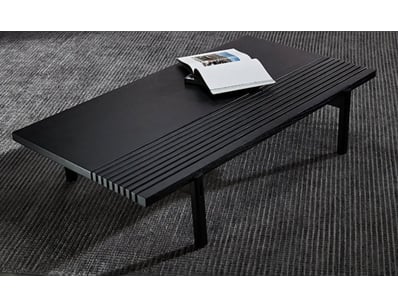 RRP: $690, Coffee Table, Smoked Oak with Solid Ash...
