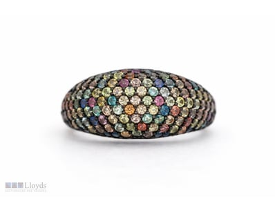NATURAL SRI LANKAN SAPPHIRE RING ON 925 SILVER - W...