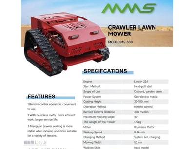 FACTORY DIRECT** 2026 Unused MMS MS800, Remote Law...