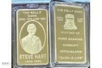 222 · 1 X NED KELLY "SUCH IS LIFE" 1 OZ INGOT-GOLD