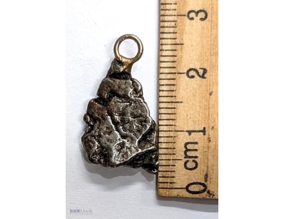 CAMPO DEL CIELO IRON METEORITE MADE INTO A PENDANT...