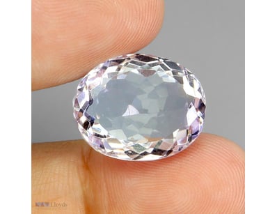 NATURAL 15.87CT OVAL FACET CLEAN PINK AMETHYST    ...