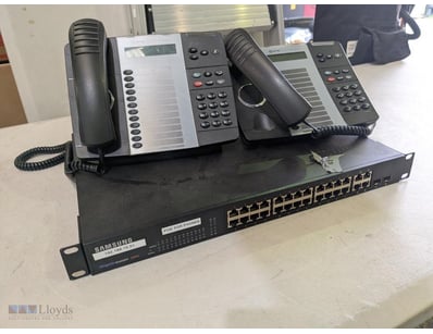 13x Mitel Office Phones and Samsung POE for Phones...