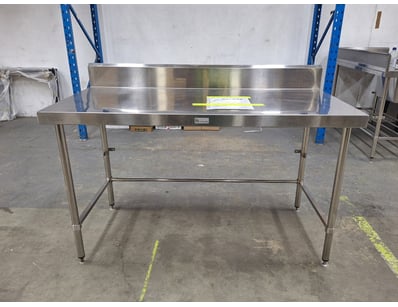 SIMPLY STAINLESS, S/Steel Bench With Splash back, ...