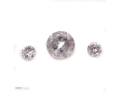 0.07CT TDW X 3, NATURAL PINK DIAMONDS     

Round ...