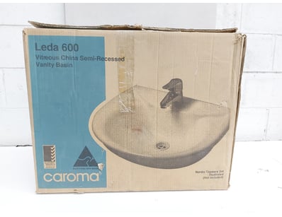 Vintage Croma Leda 600 vitreous china semi-recesse...