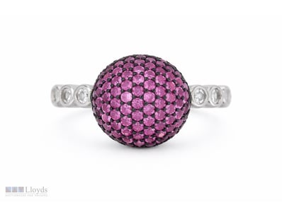 NATURAL SRI LANKAN SAPPHIRE RING ON 925 SILVER - W...