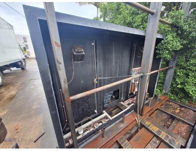 Sign Box/Screen Box, Black Aluminium Frame, Missin...