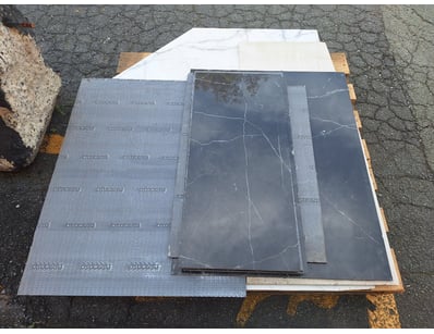 Assorted Marble Style Tiles, Various Sizes & Style...