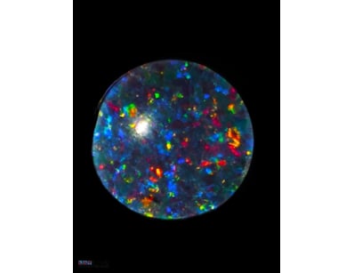 1.4 CARATS LIGHTNING RIDGE DARK OPAL TRIPLET. 7X7 ...