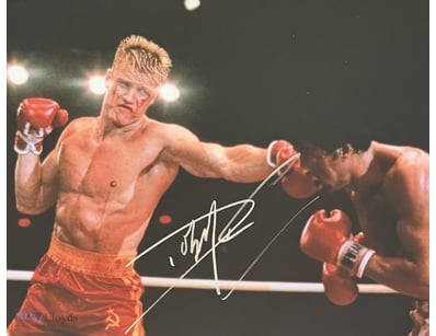 DOLPH LUNDGREN SIGNED 'ROCKY 4' 

Dolph Lundgren P...