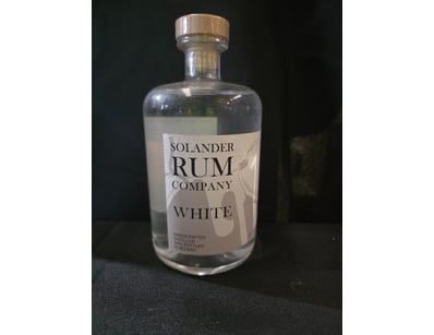 Solander Rum Company White Rum, a handcrafted unag...