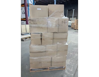 Mixed pallet of Ice cream dome lids, ice cream fla...