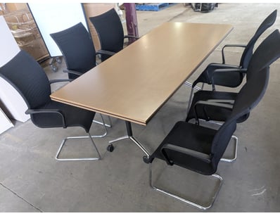 Professional conference table set comprising one l...