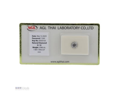 2.066CT CERTIFIED, NATURAL DIAMOND     

Round Bri...