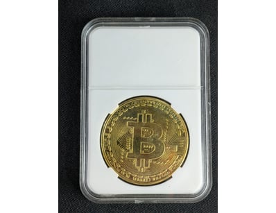 BITCOIN COMMEMORATIVE GOLD COIN

Condition: Unc...