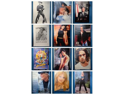 COLLECTION OF HOLLYWOOD POSTERS, INCLUDING BRAD PI...
