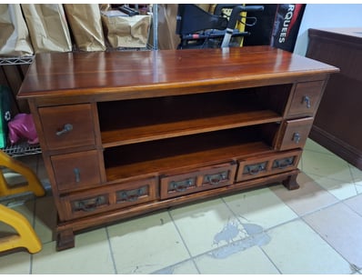 Entertainment Unit, Timber Style, Brown Finish 
...