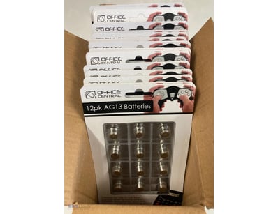 12 X Pack 12 Button Cells Batteries AG13/LR44/157/...