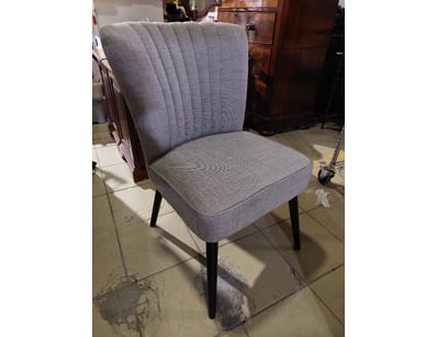 Dining Chair, Material Style Grey Upholstery, Timb...