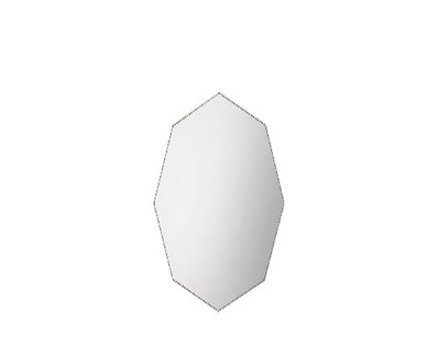 RRP: $499, Bowie Octagon Mirror Champagne 800x800m...