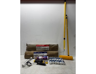 Homewares, assorted homewares including, paint rol...