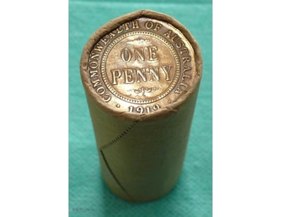ROLL OF 1919 KGV AUSTRALIAN PENNY  

(50X Circulat...