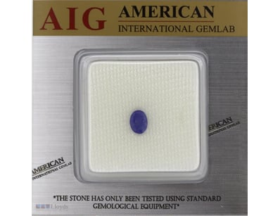 1.37CT CERTIFIED, NATURAL TANZANITE     

Oval Fac...